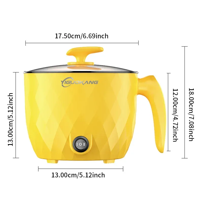 1.8L Multifunctional Electric Rice Cooker Mini Non-stick Cookware Multicooker with Steaming, Frying, Boiling Functions for Home Kitchen Appliances, Ideal for 1-2 People thumbnail 6