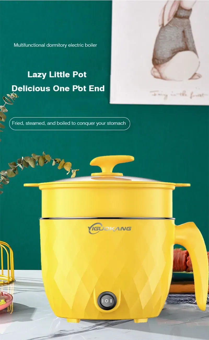 1.8L Multifunctional Electric Rice Cooker Mini Non-stick Cookware Multicooker with Steaming, Frying, Boiling Functions for Home Kitchen Appliances, Ideal for 1-2 People showcase 1