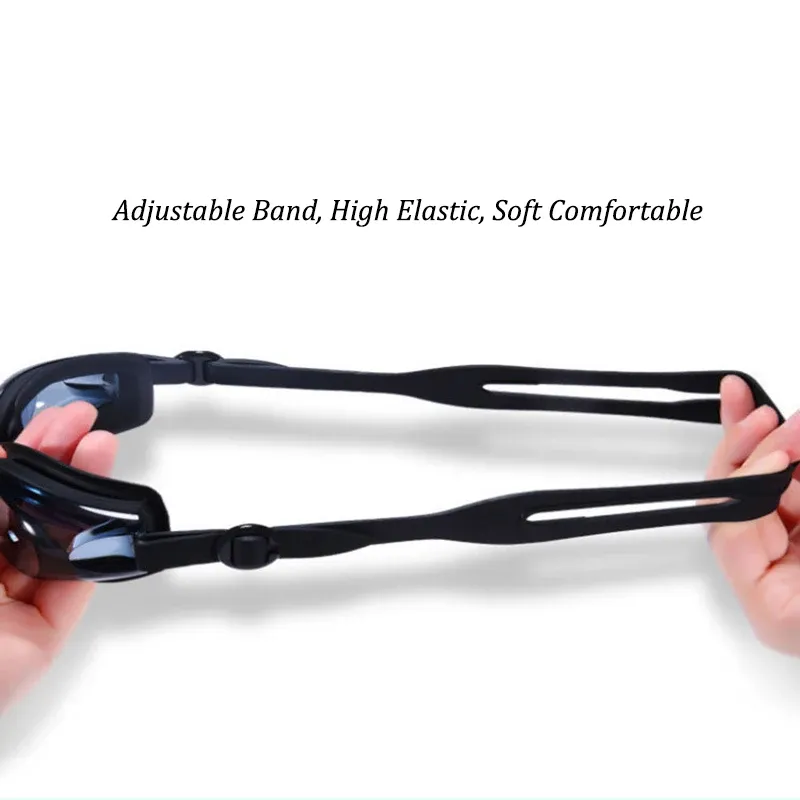 Myopia Swim Goggles for Men, Women & Children - Anti-Fog, UV Protect Optical Eyewear for Pool & Water Sports thumbnail 5