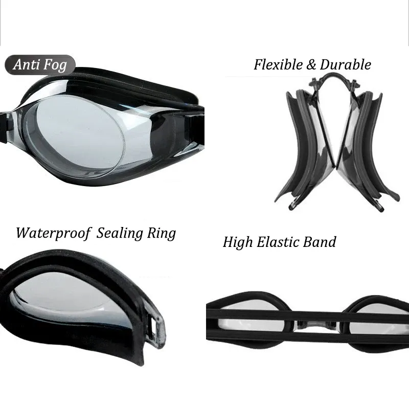 Myopia Swim Goggles for Men, Women & Children - Anti-Fog, UV Protect Optical Eyewear for Pool & Water Sports showcase 9