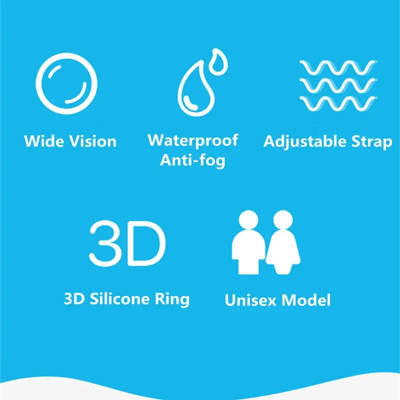 Adult Anti-Fog Swimming Goggles with Earplugs - Waterproof UV Protection Swim Glasses for Men & Women, Comfortable Fit for Pool Diving & Training showcase 5