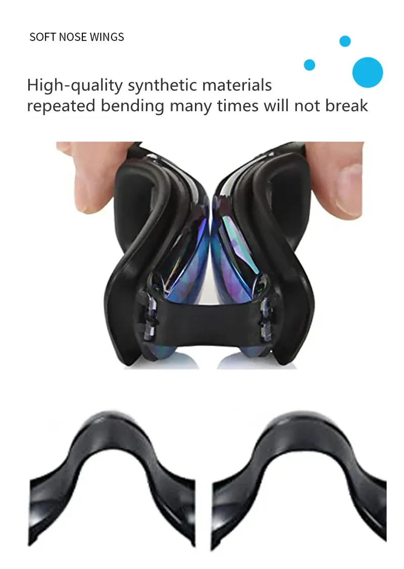 Adult Anti-Fog Swimming Goggles with Earplugs - Waterproof UV Protection Swim Glasses for Men & Women, Comfortable Fit for Pool Diving & Training showcase 8