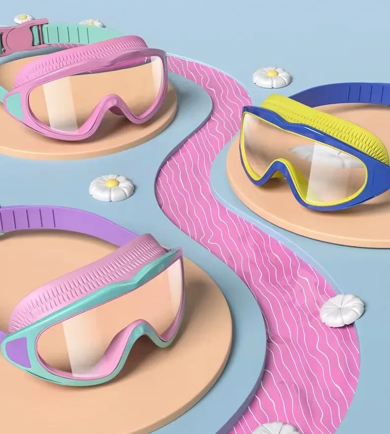Kids Anti-Fog UV Protection Wide Angle Swimming Goggles for Children, Waterproof Pool Eyewear for Boys and Girls showcase 2
