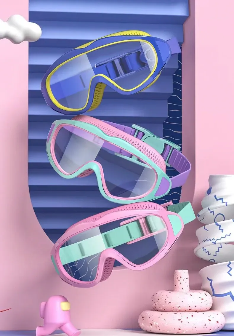 Kids Anti-Fog UV Protection Wide Angle Swimming Goggles for Children, Waterproof Pool Eyewear for Boys and Girls thumbnail 5