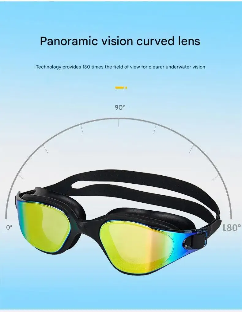 Unisex Adult Anti-Fog Swimming Goggles - Professional Waterproof Silicone Swim Eyewear for Men & Women - Adjustable Fit for Clear Vision thumbnail 3