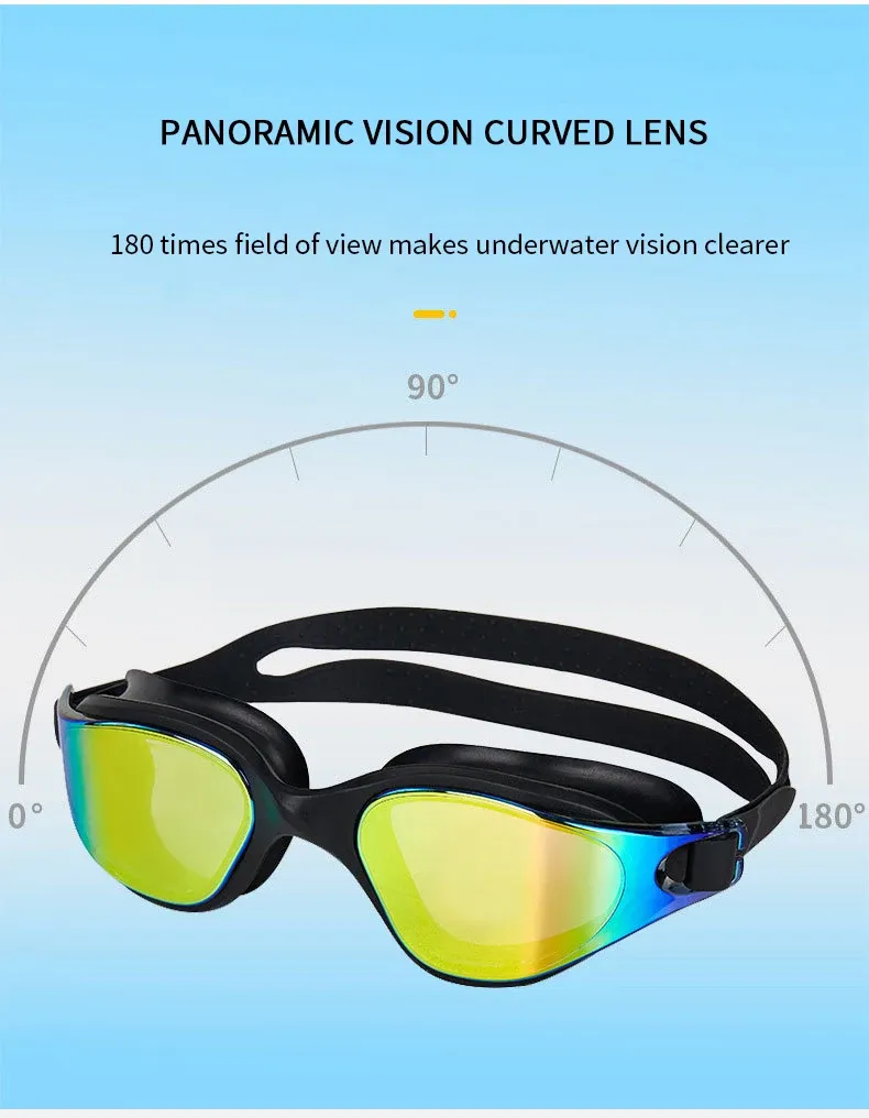 Unisex Adult Anti-Fog Swimming Goggles - Professional Waterproof Silicone Swim Eyewear for Men & Women - Adjustable Fit for Clear Vision showcase 5