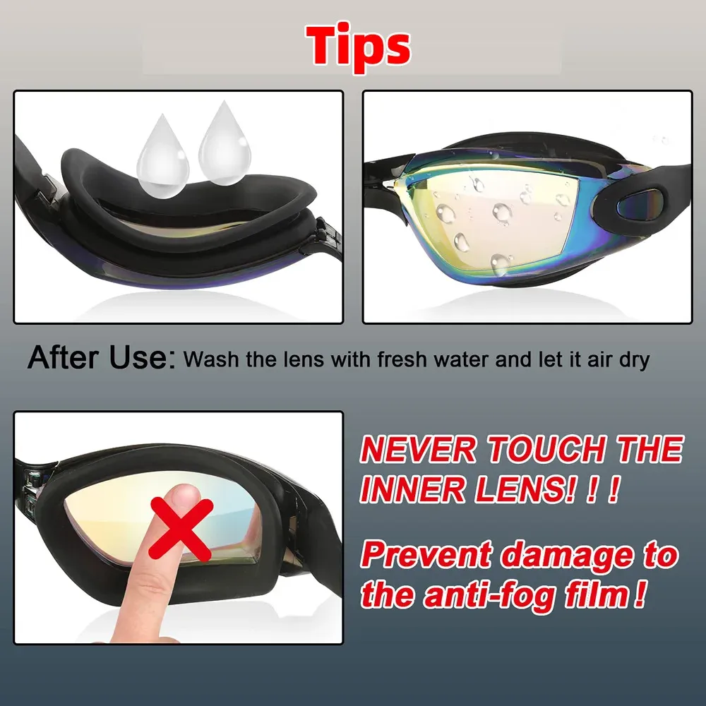 Professional Waterproof Swimming Goggles for Adults & Youth - Anti-Fog, 100% UV Protection, No Leaks, Enhanced Visibility for Men & Women showcase 8
