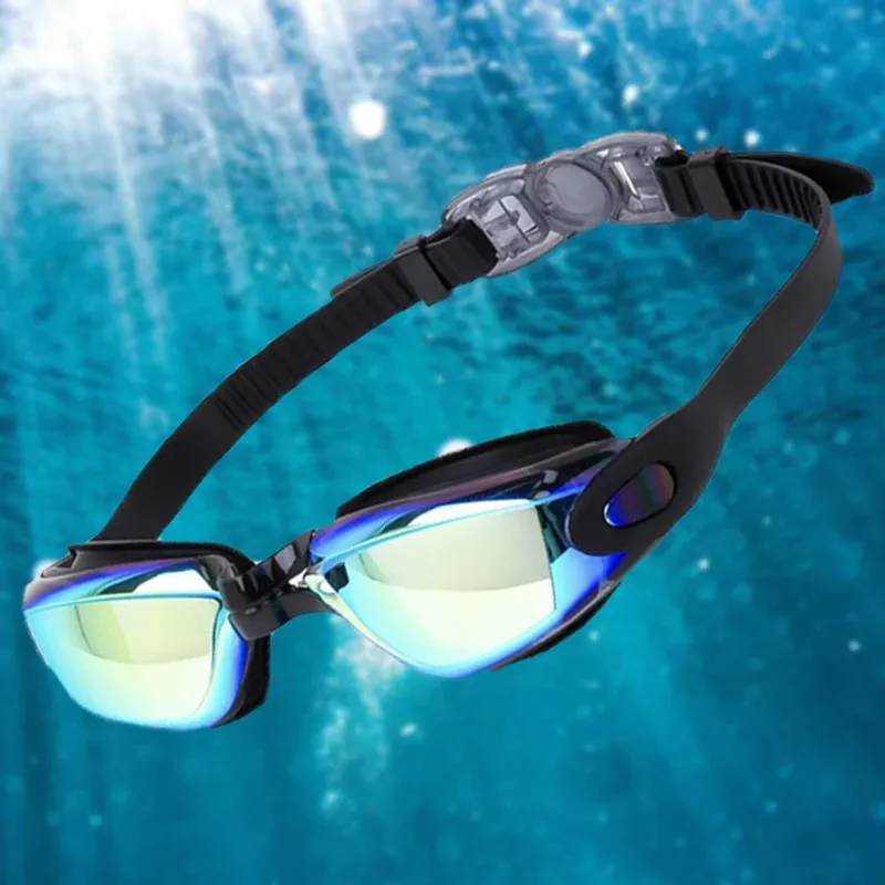 HD Anti-Fog Silicone Swimming Goggles for Adults - Electroplated Lenses, Waterproof, Comfortable Fit, Universal Design for Clear Vision showcase 1