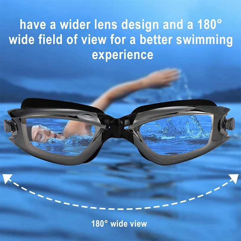 HD Anti-Fog Silicone Swimming Goggles for Adults - Electroplated Lenses, Waterproof, Comfortable Fit, Universal Design for Clear Vision showcase 5
