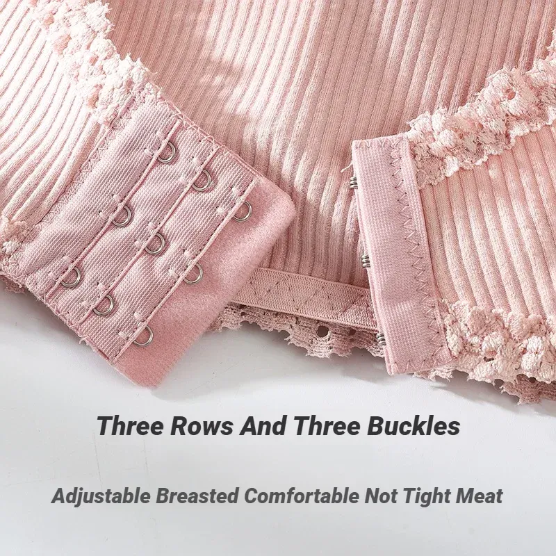 Women's Lace Back Camisole Bra Top with Removable Pads - Comfortable, Adjustable, Wireless Bralette for Girls & Students - Image 3