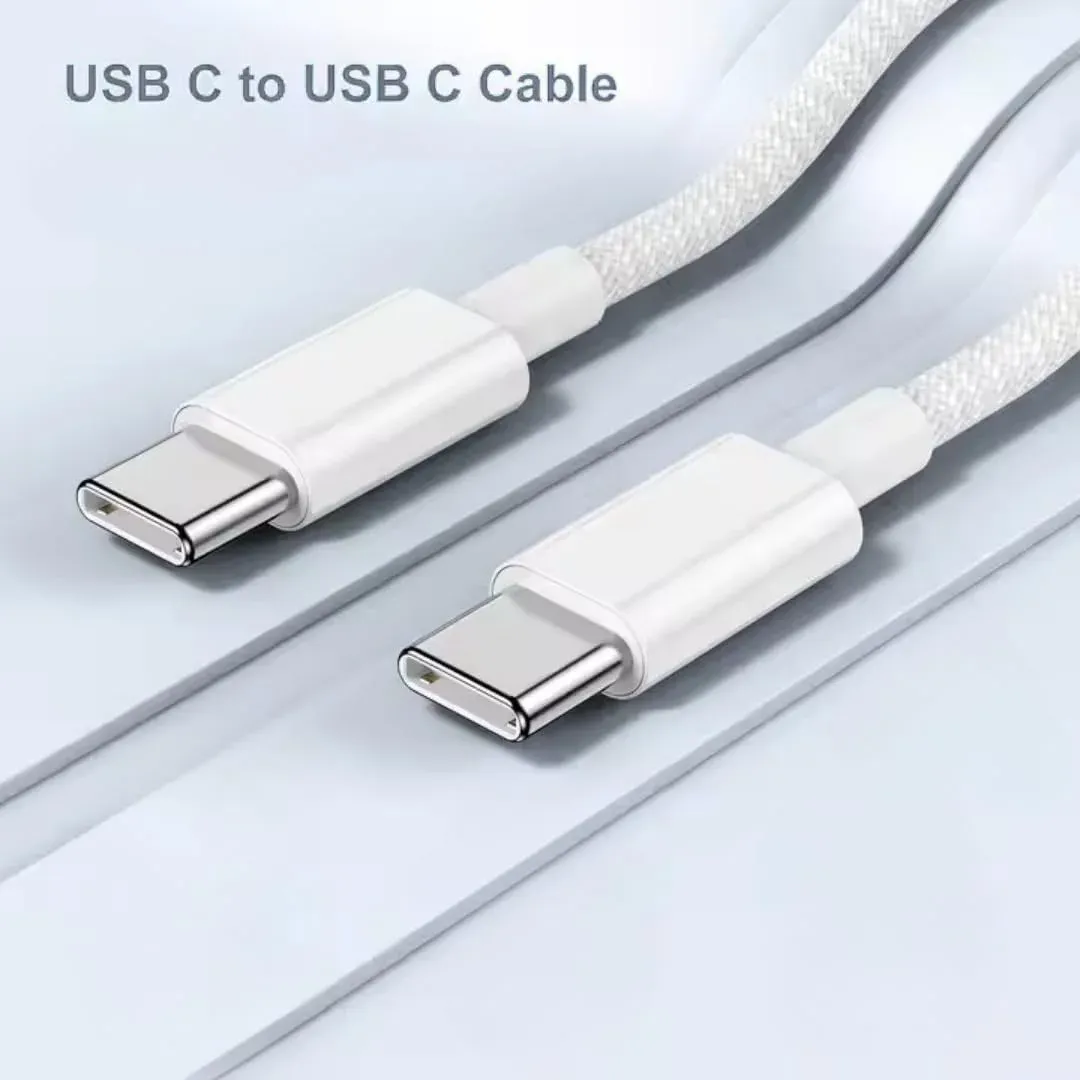 60W USB C to USB C Cable for Fast Charging Laptops, Tablets, Phones - 480Mbps Data Transfer, PD 60W, MacBook Compatible thumbnail 2