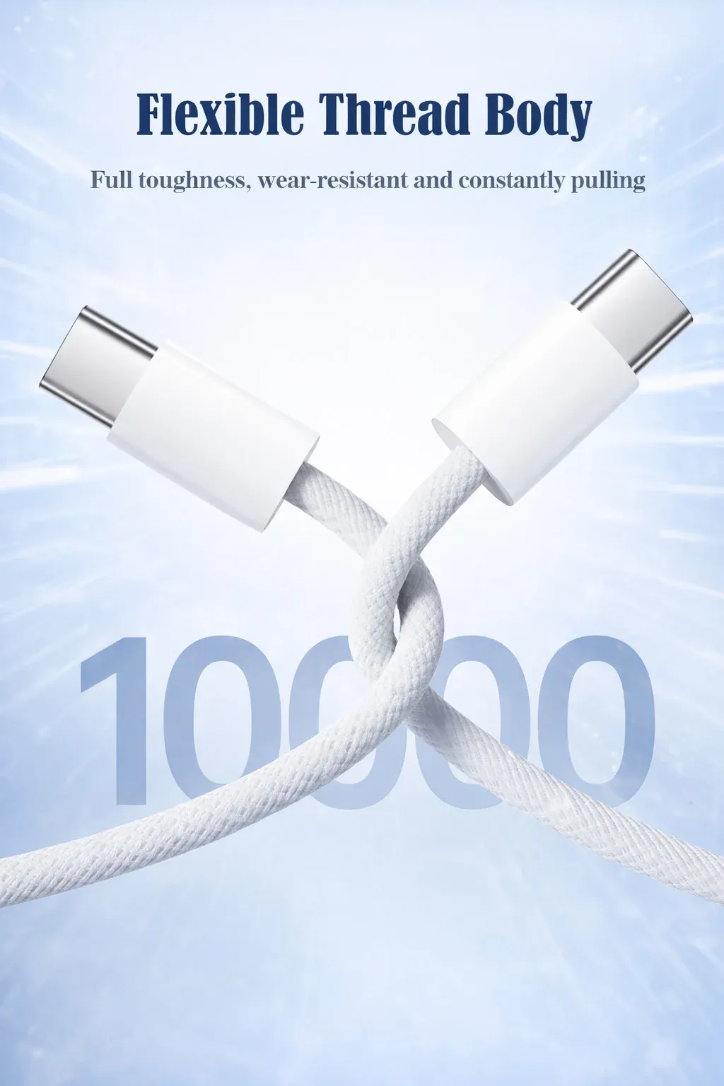 60W USB C to USB C Cable for Fast Charging Laptops, Tablets, Phones - 480Mbps Data Transfer, PD 60W, MacBook Compatible showcase 2