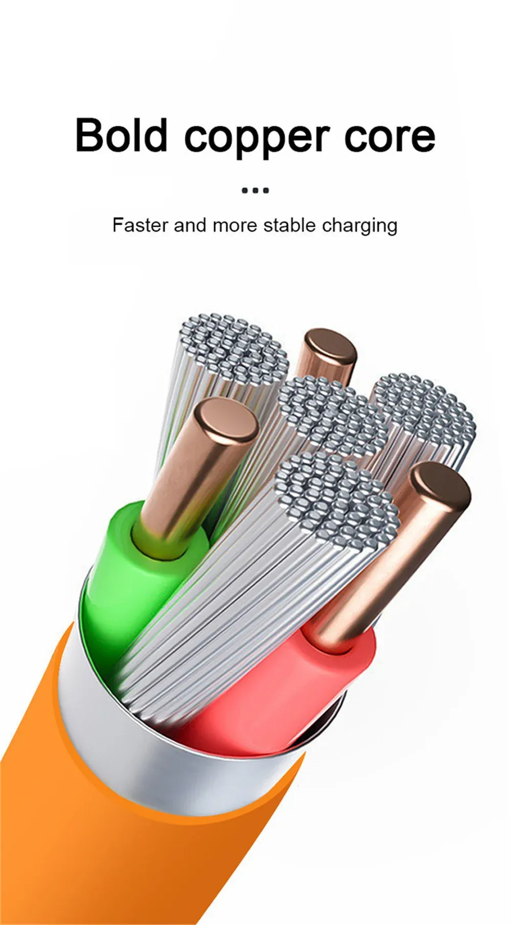 3PCS 120W Super Fast Charge USB-C Cable, Liquid Silicone Data Wire for Xiaomi, Huawei, Samsung Phones - Quick Charge Type-C Data Line showcase 5