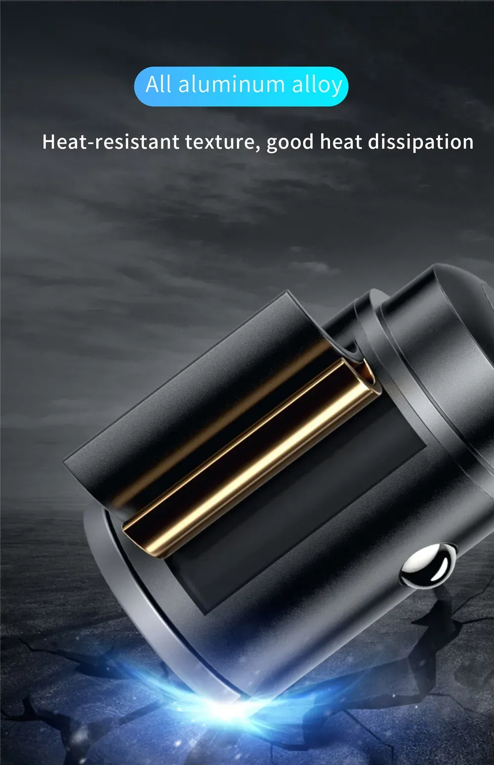 100W/200W QC3.0 PD Mini Car Charger with Dual USB Type-C Ports, Fast Charging for iPhone, Samsung, Xiaomi, Huawei - 12-24V Lighter Adapter showcase 7