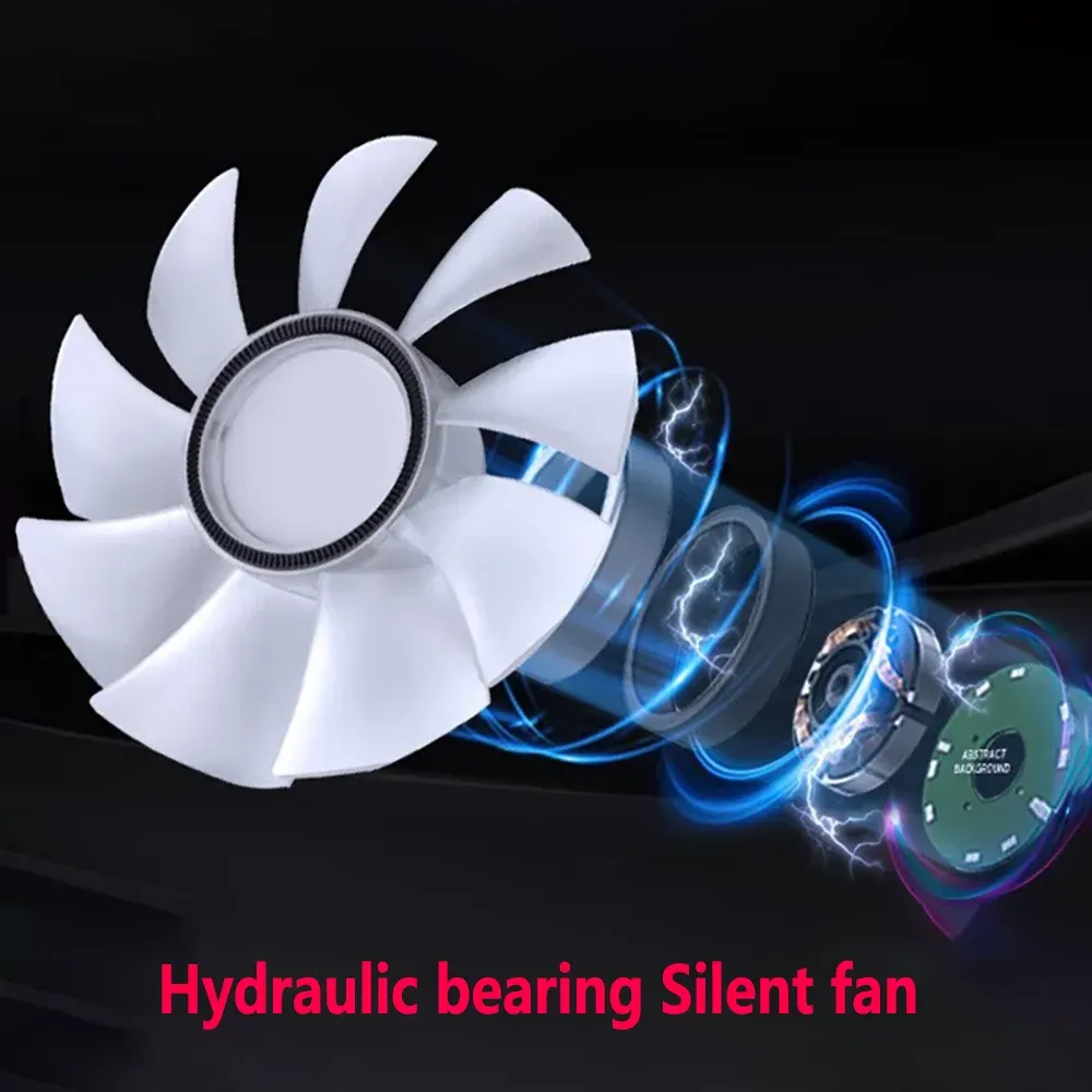 120mm ARGB PC Case Fan with Mirror Cycling Lighting, PWM 4-Pin CPU Cooling Fan, 58.36CFM for Computer Water Cooling Systems thumbnail 5