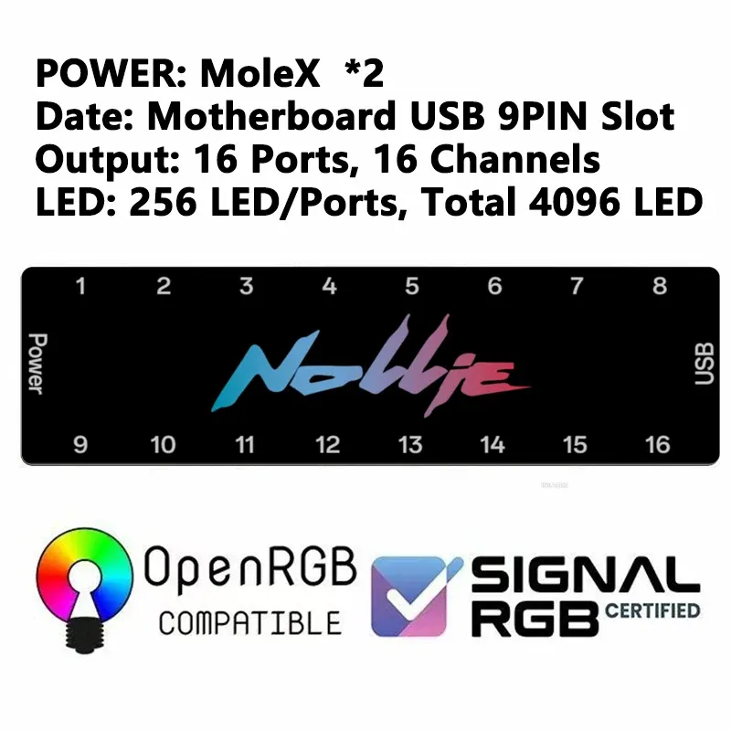 Universal ARGB Controller Hub 5V 3PIN for PC Case Cooling Fans & Light Strips - SignalRGB OpenRGB Compatible thumbnail 6