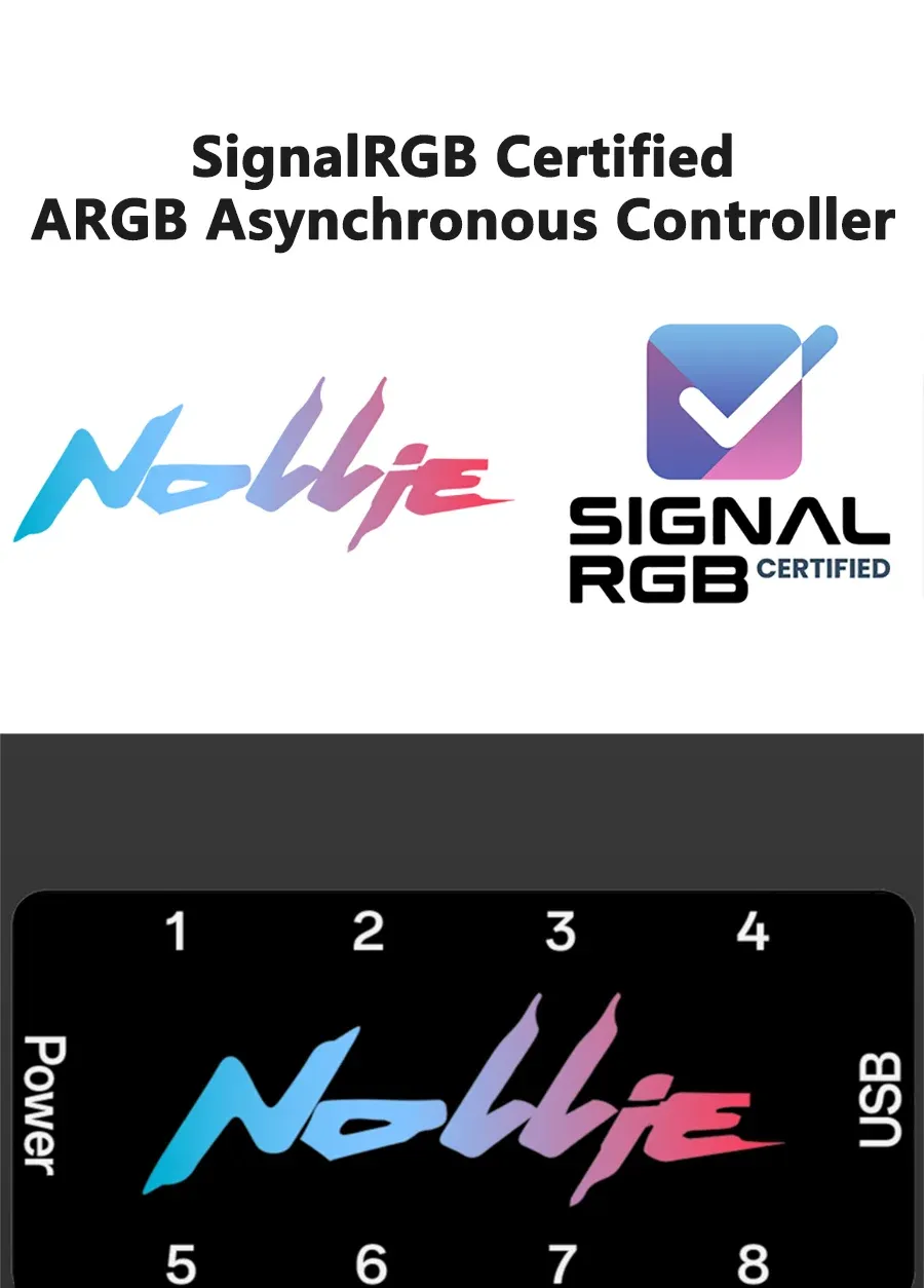 Universal ARGB Controller Hub 5V 3PIN for PC Case Cooling Fans & Light Strips - SignalRGB OpenRGB Compatible showcase 7