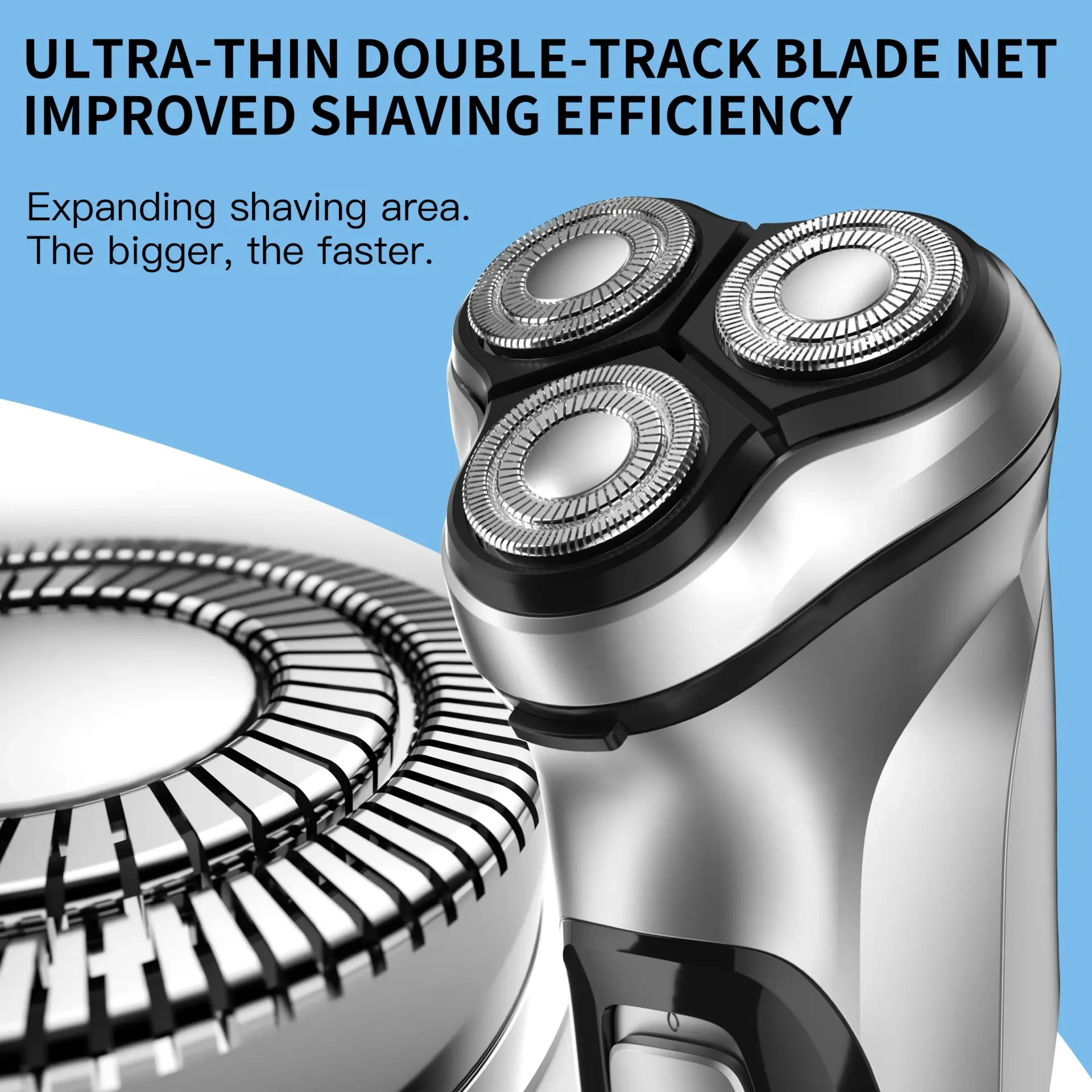 ENCHEN Blackstone 3D Electric Rotary Shaver for Men, Washable Type-C USB Rechargeable, 85 Min Runtime, Smart Shaving System, Anti-Pinch, Travel-Friendly Beard Trimmer thumbnail 3