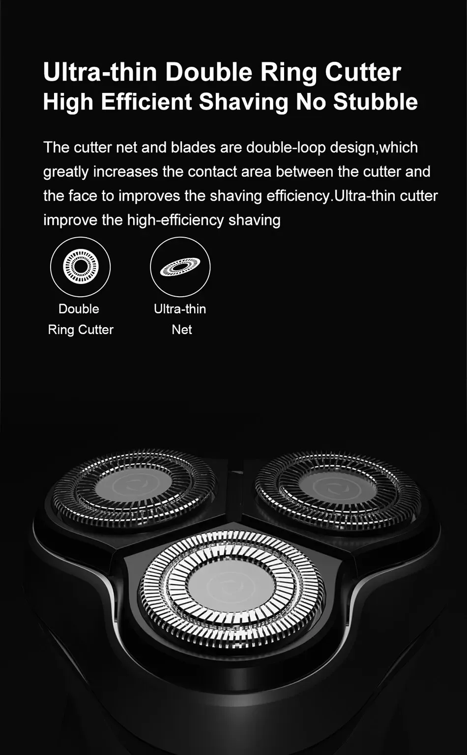 ENCHEN Blackstone 3D Electric Rotary Shaver for Men, Washable Type-C USB Rechargeable, 85 Min Runtime, Smart Shaving System, Anti-Pinch, Travel-Friendly Beard Trimmer showcase 5