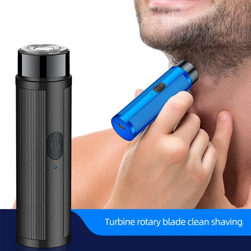 Portable Mini Electric Shaver for Men & Women, Rechargeable Razor with LED Display, 2-Hour Charge for 60 Min Use, Compact & Washable Design for Travel & Home