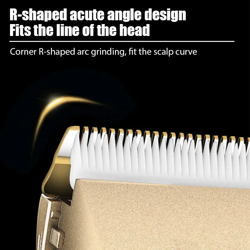 Professional Rechargeable Electric Hair Trimmer for Men - Cordless Barber Clipper Shaver for Home Use & Precision Styling thumbnail 4