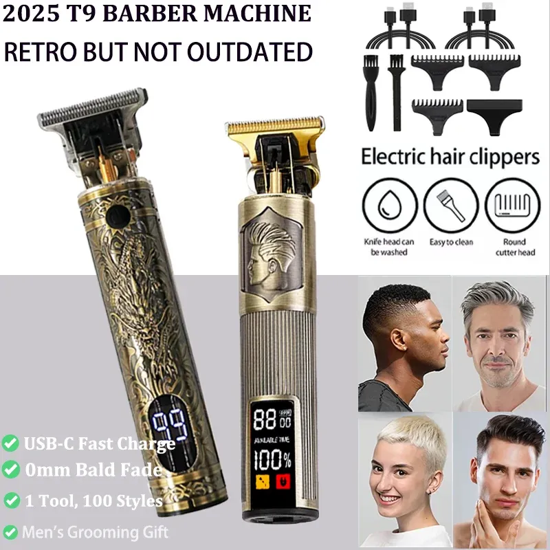 T9 Electric Hair Trimmer for Men | USB Professional Zero Gap Bald Fade Hair Clipper | 0mm Cordless Shaver | Portable Barber Hair Cutting Machine for Home Use showcase 5