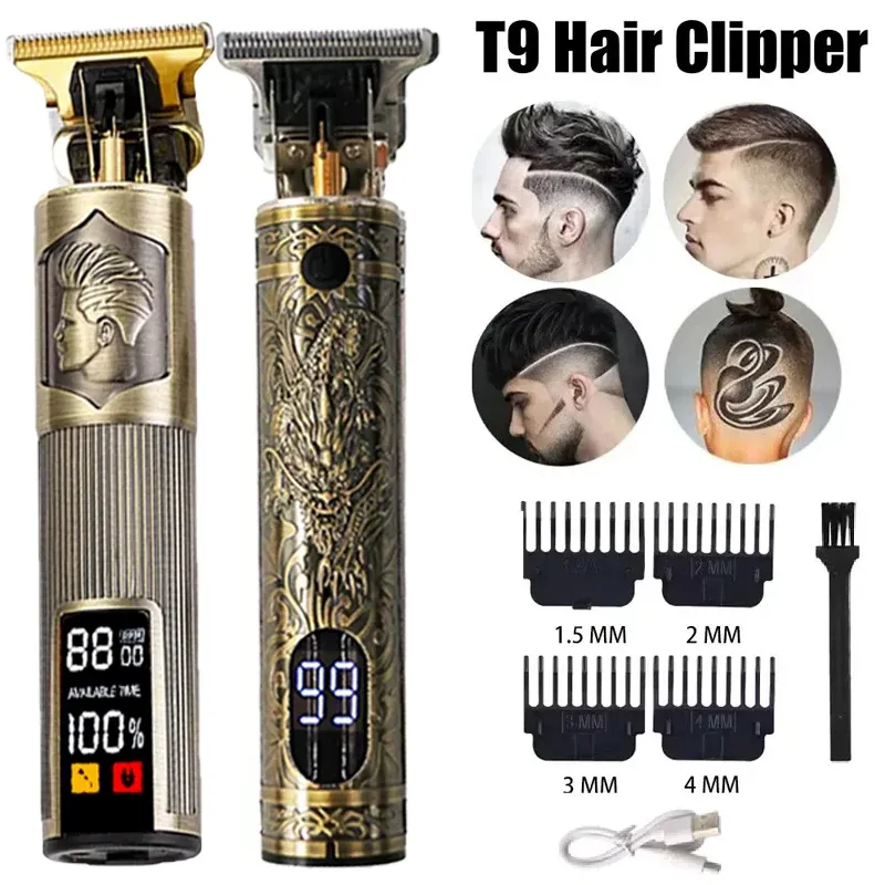 T9 Electric Hair Trimmer for Men | USB Professional Zero Gap Bald Fade Hair Clipper | 0mm Cordless Shaver | Portable Barber Hair Cutting Machine for Home Use thumbnail 3
