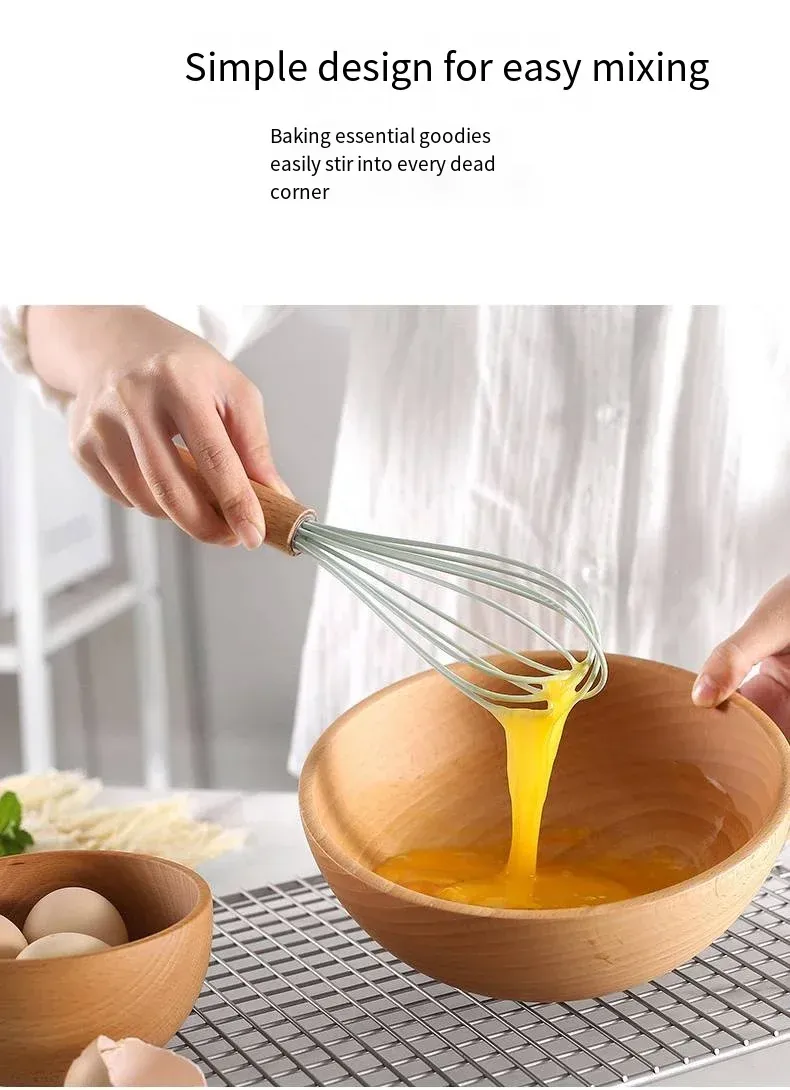 12-Piece Silicone Kitchen Utensil Set with Wooden Handles - Non-Stick Spatula & Spoon Cooking Tools, Heat-Resistant & Durable for Everyday Cooking showcase 6