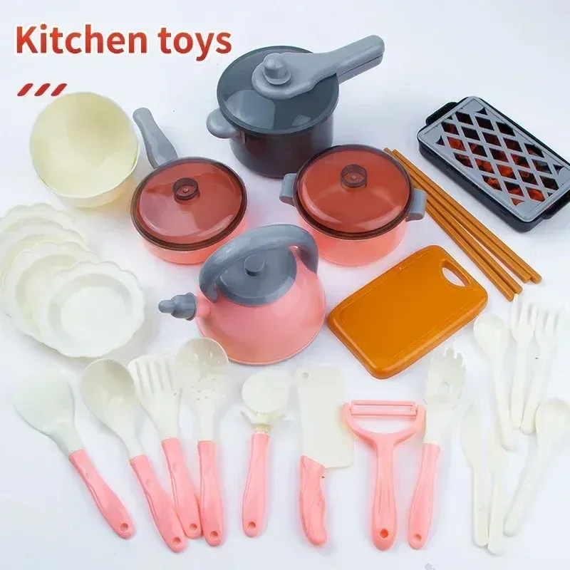 Kids Play Kitchen Toy Set - 92/69/59 PCS Pretend Food Cooking Accessories Kit with Pots, Pans, Utensils & Realistic Food for Toddlers, Girls & Boys - Educational Role Play Gift showcase 13