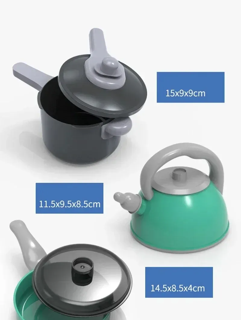 59/69 PCS Kids Play Kitchen Toy Set with Pots, Pans, Pretend Food & Accessories - Educational Toddler Cooking Gift for Boys & Girls showcase 15