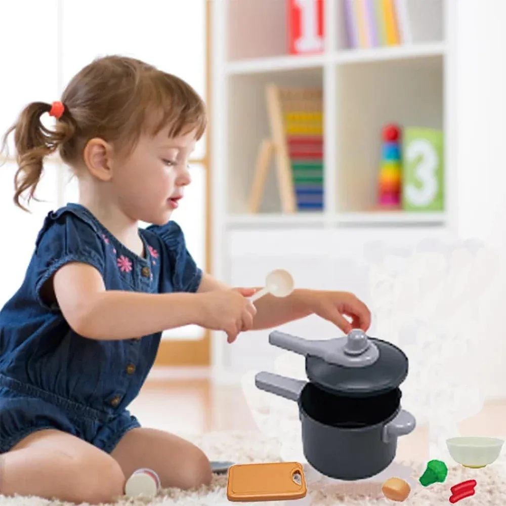 59/69 PCS Kids Play Kitchen Toy Set with Pots, Pans, Pretend Food & Accessories - Educational Toddler Cooking Gift for Boys & Girls showcase 3