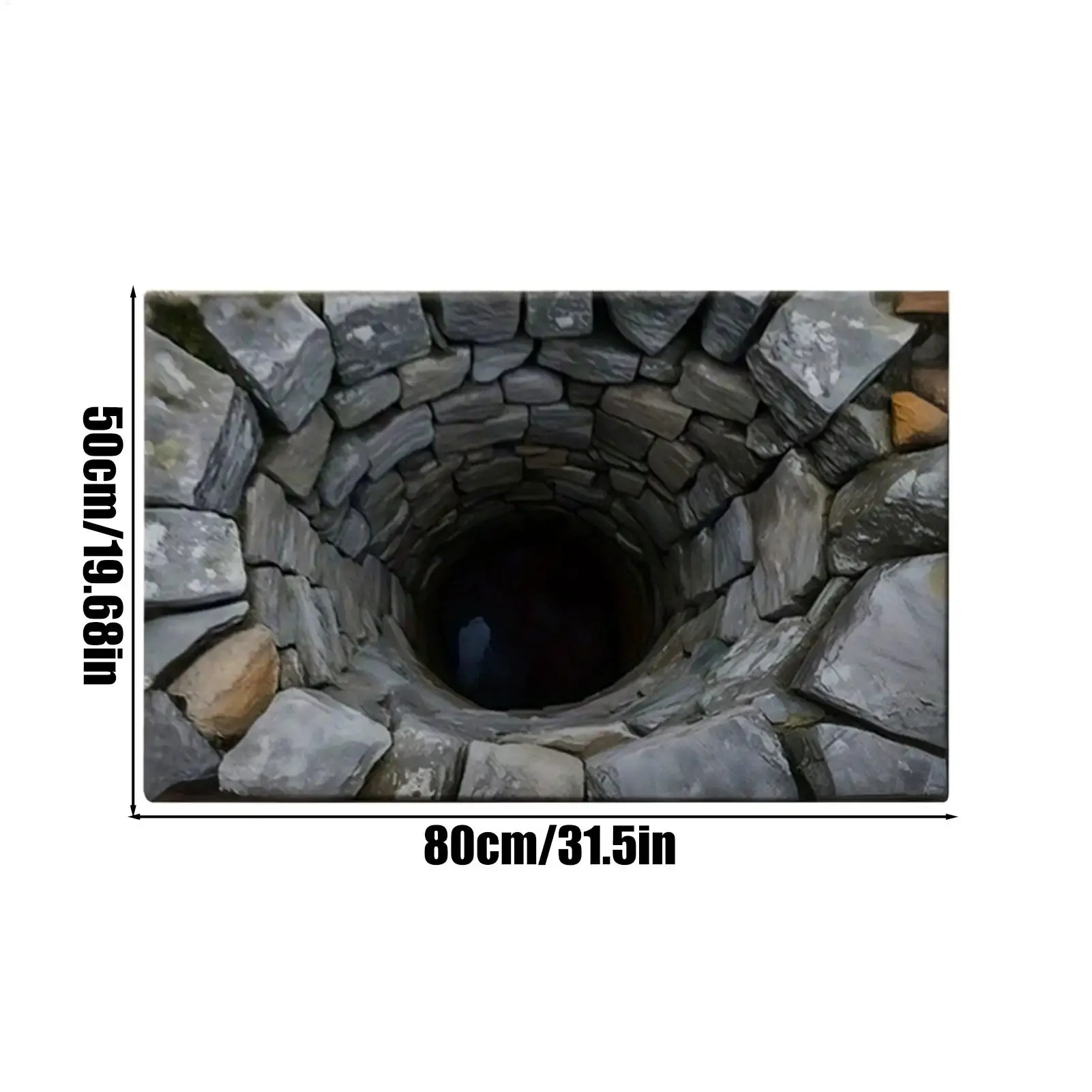 3D Optical Illusion Rugs - Anti-Slip Hole Doormat for Christmas, Halloween, Bedroom, Living Room, Bathroom Decor thumbnail 6