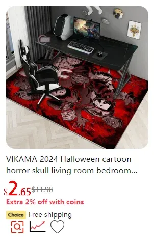 VIKAMA Tie-Dye Silk Wool Rug - Washable, Non-Slip Carpet Mat for Children's Room, Living Room, Bedroom showcase 34