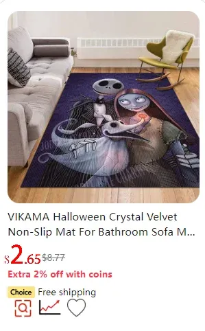 VIKAMA Tie-Dye Silk Wool Rug - Washable, Non-Slip Carpet Mat for Children's Room, Living Room, Bedroom showcase 29