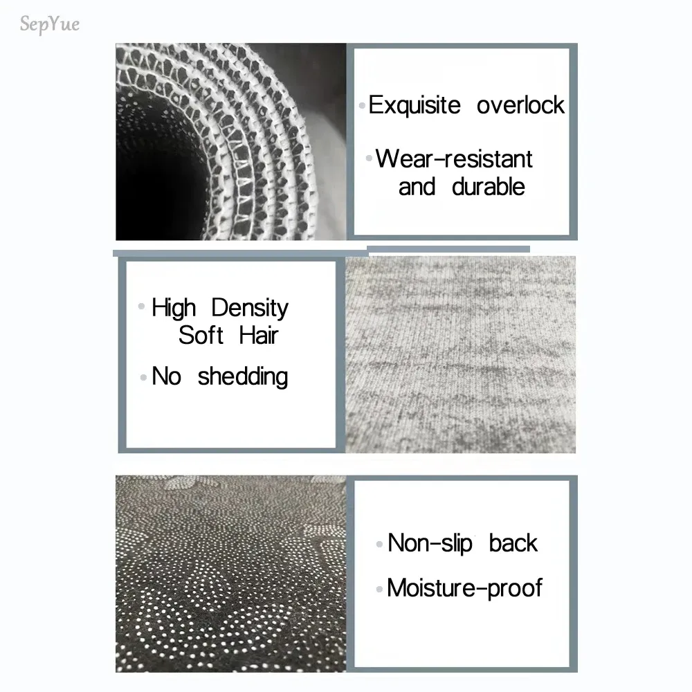 Soft Washable Carpet Anti-Slip Floor Mat for Kitchen, Bedroom, Living Room, Hallway, Bedside Area Rug, Bathroom Entrance Doormat showcase 10