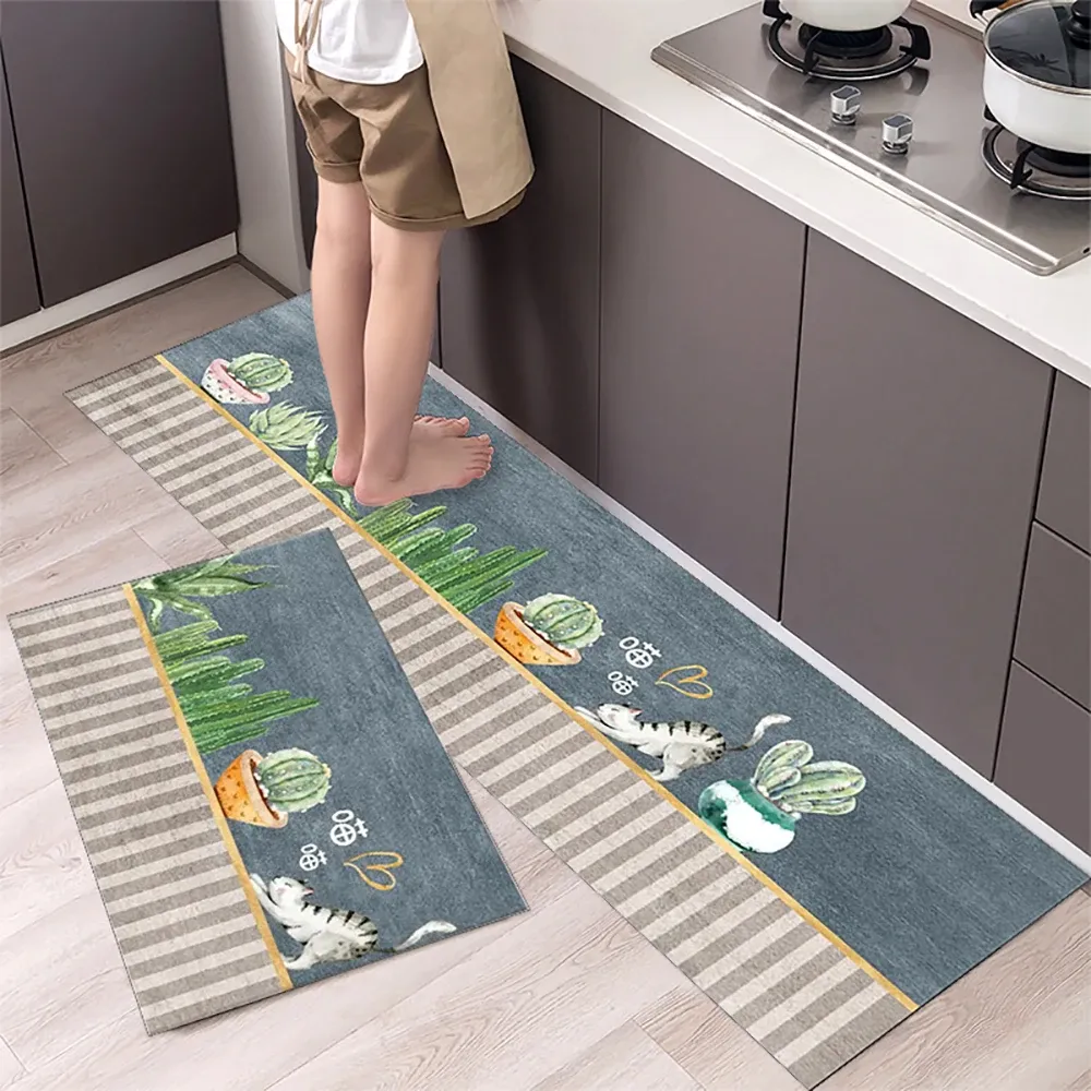 Non-Slip Crystal Velvet Kitchen Mat Long Rugs - Absorbent Doormat for Living Room, Bedroom, and Entryway - Soft, Durable Floor Carpet showcase 9