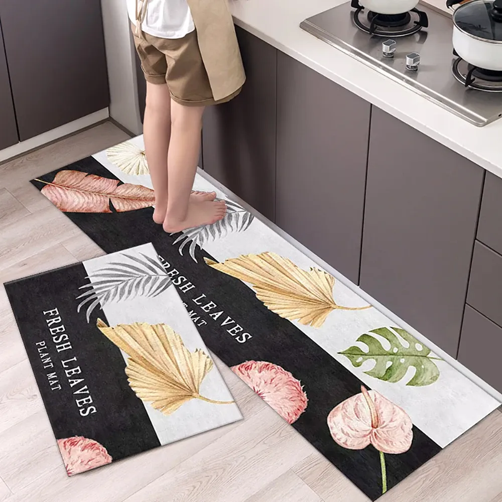 Non-Slip Crystal Velvet Kitchen Mat Long Rugs - Absorbent Doormat for Living Room, Bedroom, and Entryway - Soft, Durable Floor Carpet showcase 5