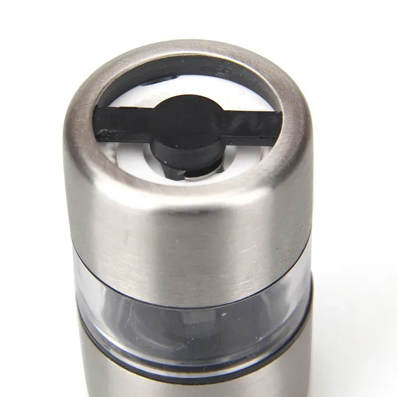 Portable Mini Salt Pepper Grinder Mill - Stainless Steel Manual Spice Grinder with Ceramic Core for Kitchen Use, Grinding Herbs, Pepper, Rose Salt thumbnail 6