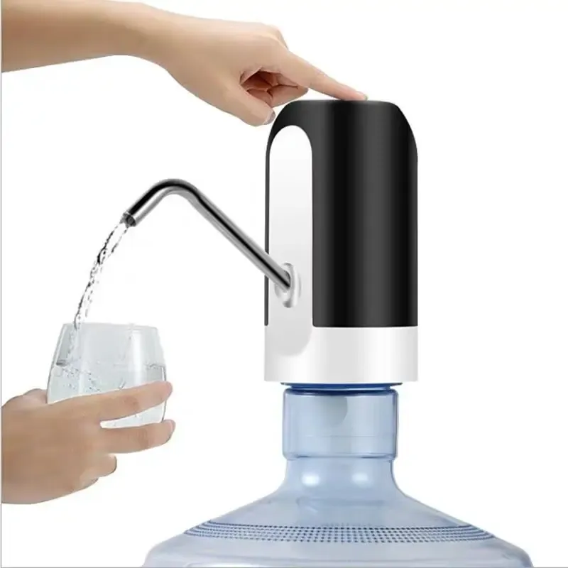 USB Rechargeable Automatic Water Bottle Pump Dispenser - One-Click Switch, Fast Flow, Fits All Barrels - Ideal for Home & Office thumbnail 3