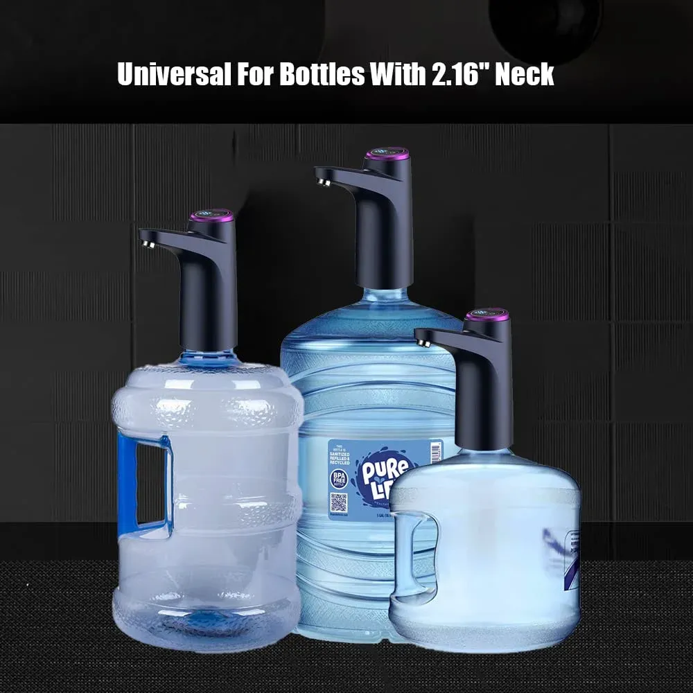 Portable 5 Gallon Water Dispenser Pump - USB Rechargeable, Universal Fit for 2.5-5 Gal Bottles, Food-Grade BPA-Free Plastic, Low Noise, Ideal for Home, Office, Camping showcase 4
