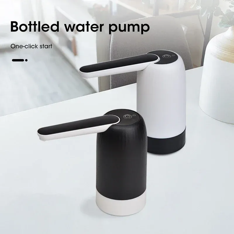 USB Rechargeable Automatic Water Bottle Pump Dispenser - One Button Switch Portable Electric Water Dispenser for Sports Bottles & Water Coolers thumbnail 3