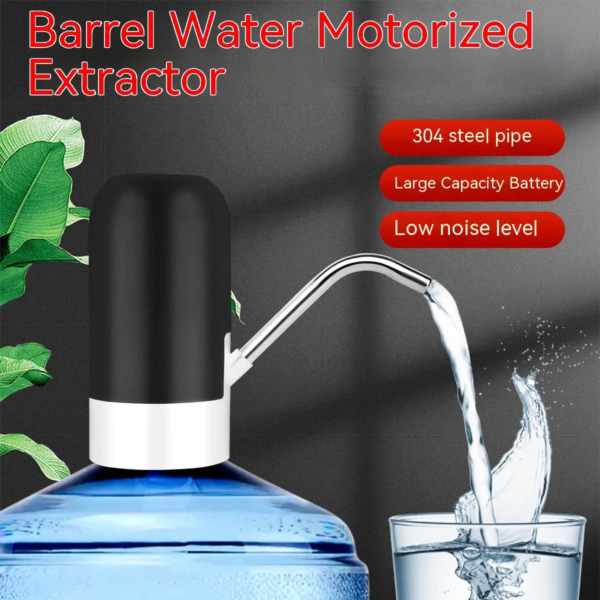 5 Gallon Automatic Water Bottle Dispenser Pump, USB Rechargeable Electric Drinking Water Pump for Home, Office, Outdoor Camping thumbnail 4
