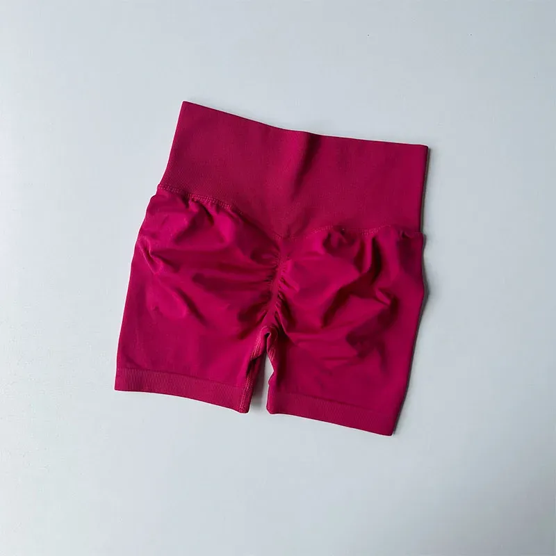 Women's High Waist Sports Shorts for Hip Lifting and Slimming - Tight Fitting, Quick Dry Running Pants thumbnail 4