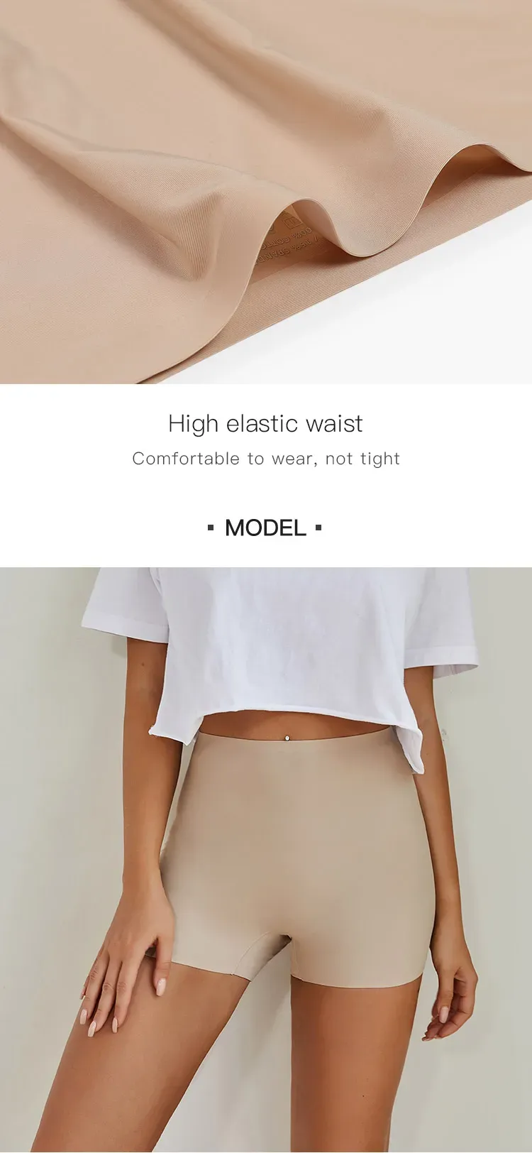 Seamless Ice Silk Biker Shorts for Women - Comfortable & Breathable Yoga Leggings, Sports & Boxer Shorts for Everyday Wear showcase 5
