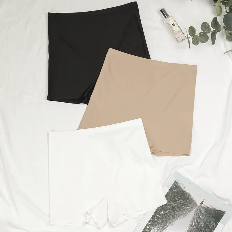 Seamless Ice Silk Biker Shorts for Women - Comfortable & Breathable Yoga Leggings, Sports & Boxer Shorts for Everyday Wear thumbnail 6