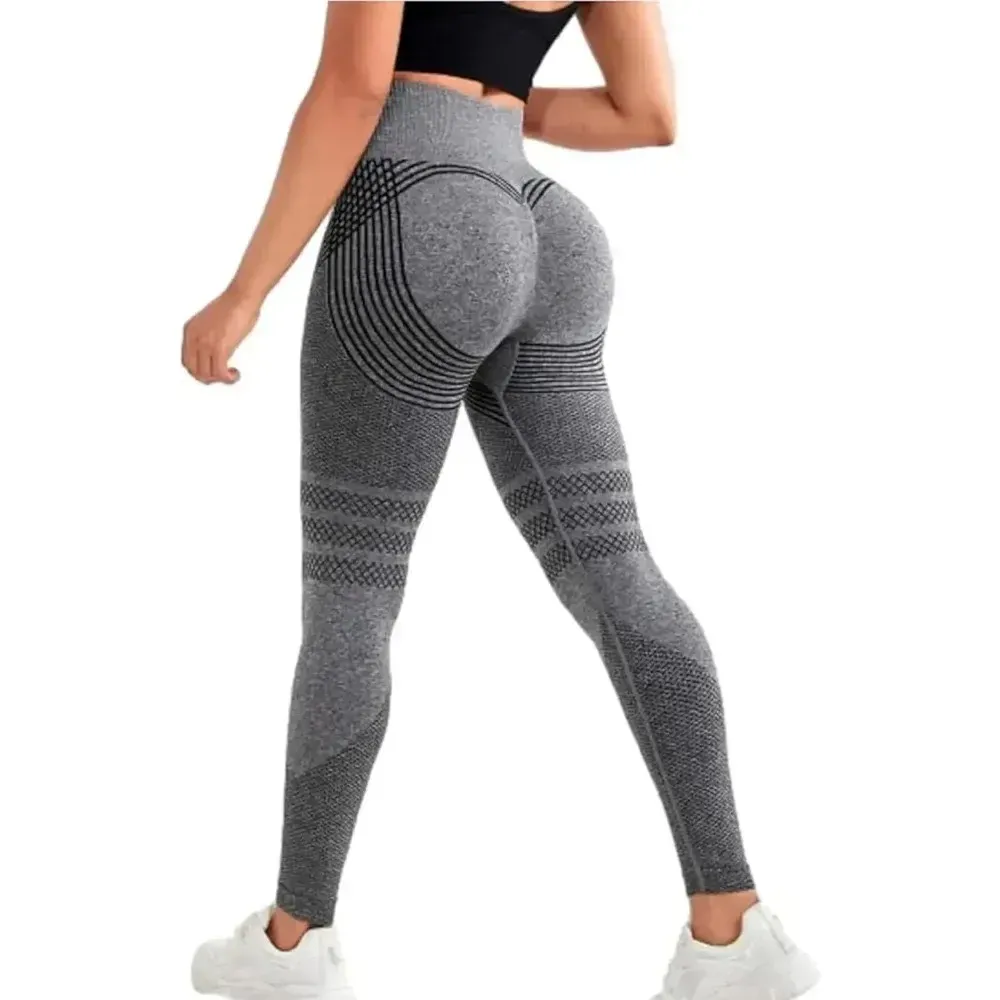 High Waisted 3D Cellulite Leggings for Women - Butt Lifting Tummy Control Yoga Pants for Gym Workout thumbnail 4
