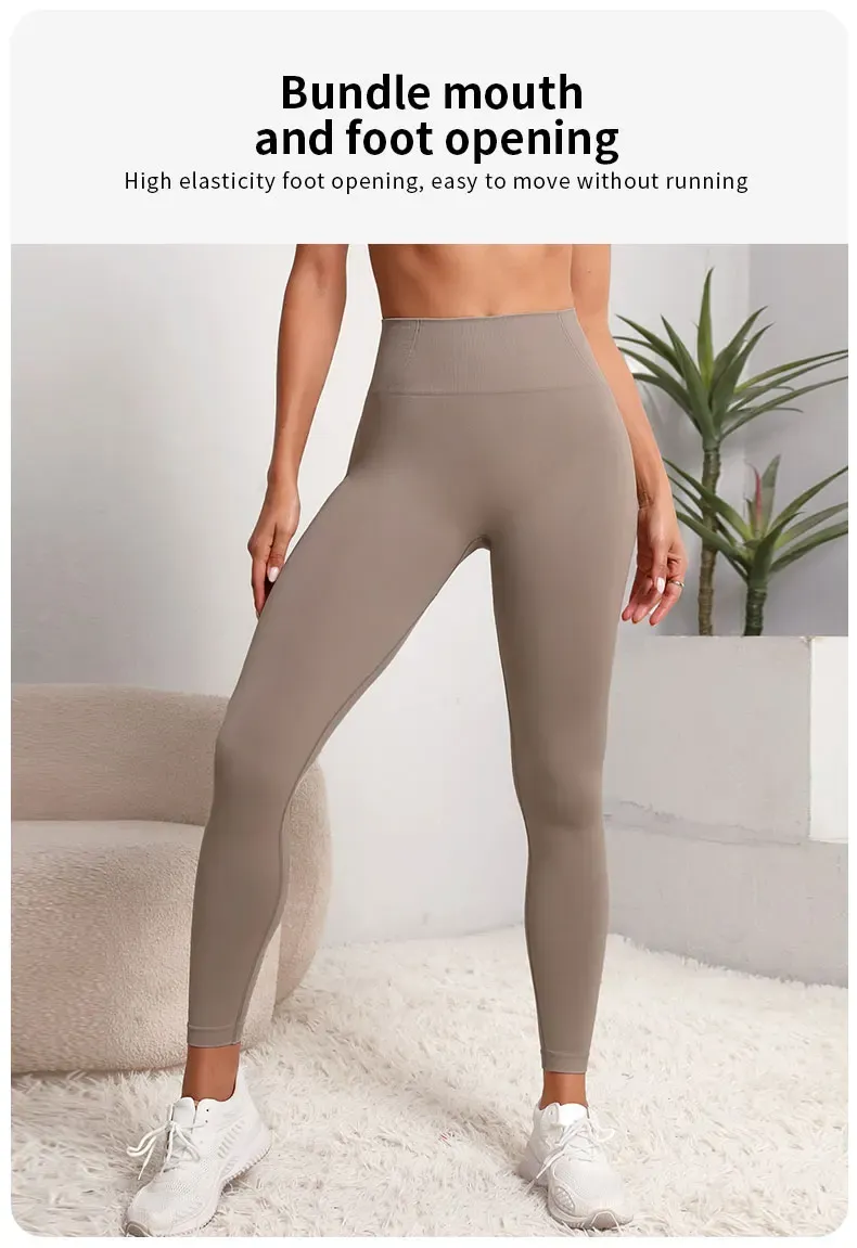 Women's Seamless High Waist Sports Leggings - Push Up Fitness Yoga Pants with Contouring Design, Moisture-Wicking Fabric for Gym and Activewear showcase 5
