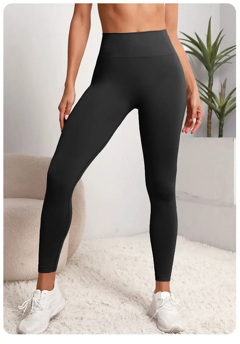 Women's Seamless High Waist Sports Leggings - Push Up Fitness Yoga Pants with Contouring Design, Moisture-Wicking Fabric for Gym and Activewear showcase 8