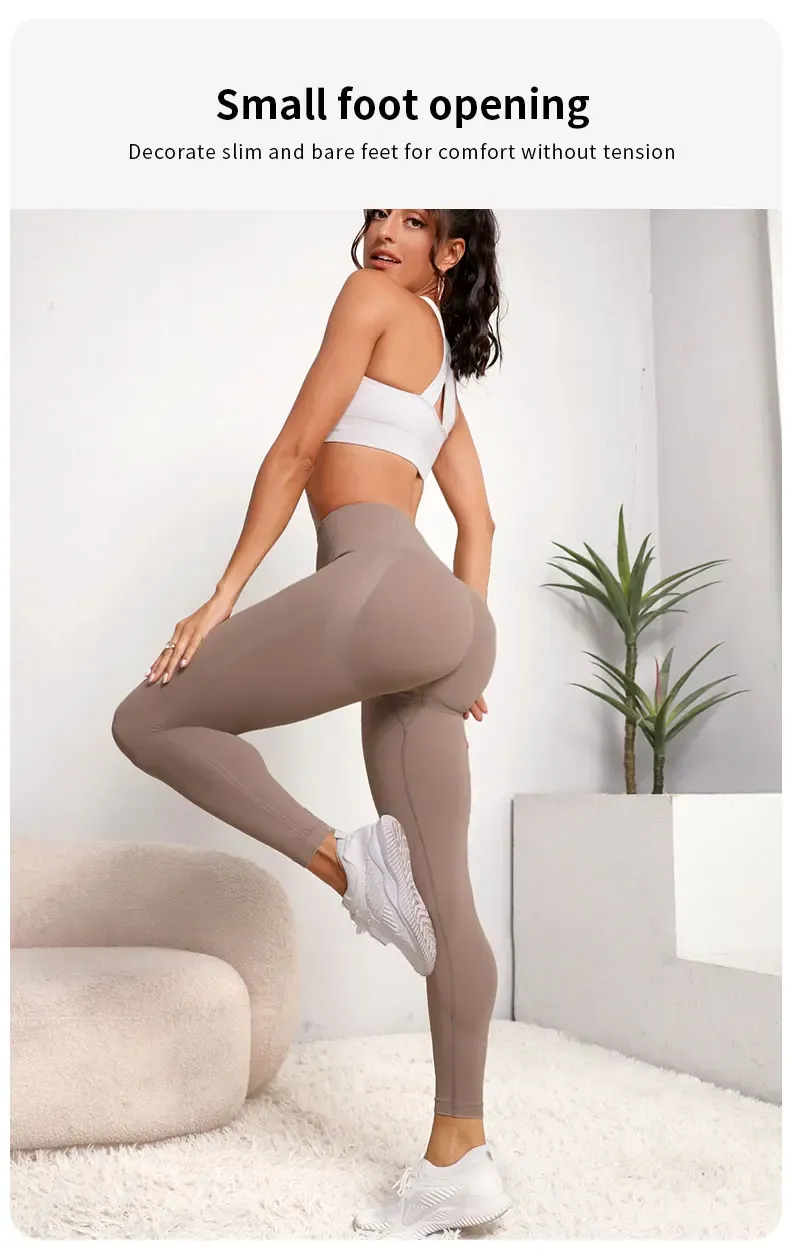 Women's Seamless High Waist Sports Leggings - Push Up Fitness Yoga Pants with Contouring Design, Moisture-Wicking Fabric for Gym and Activewear showcase 4