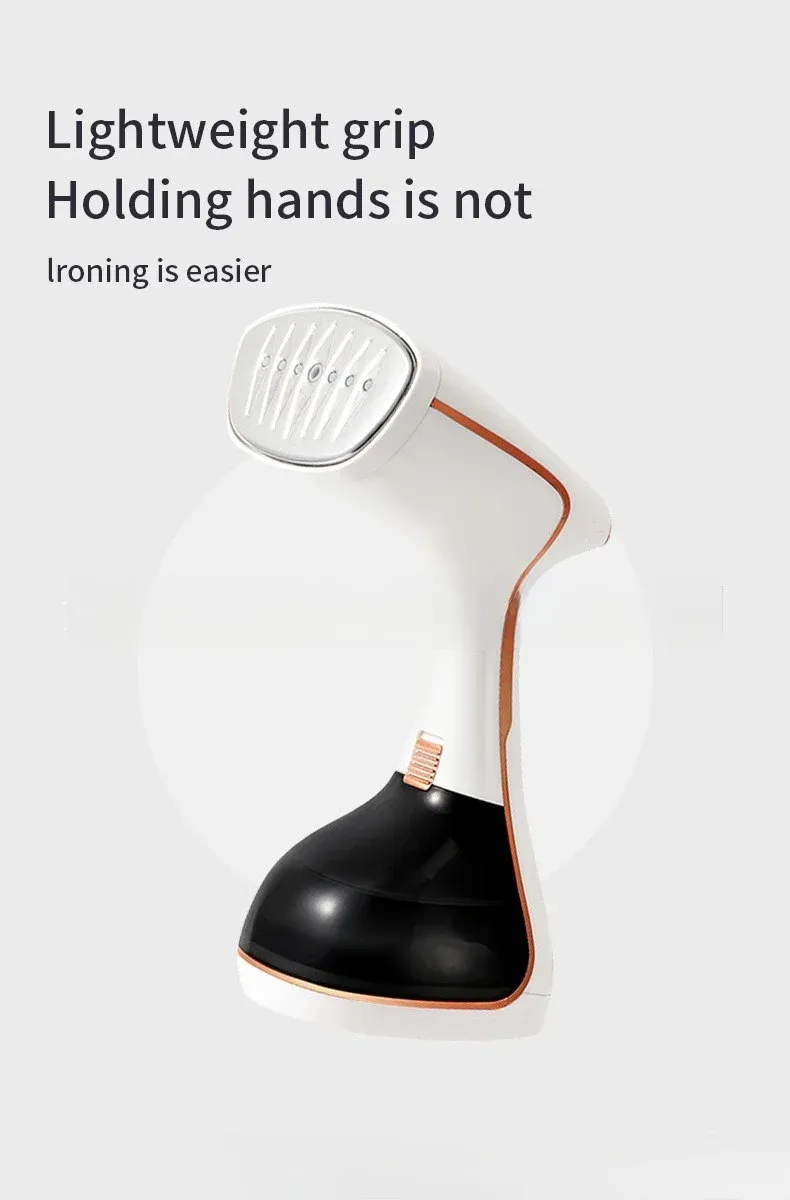 Portable Handheld Garment Steamer for Clothes - 1640W Electric Steam Iron with 320ml Tank, 25s Quick Heat, Stainless Steel Panel, 1.8m Cord - Ideal for Home & Travel showcase 4